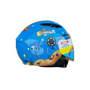 Okyanus Dostları Mavi Sualtı Temalı - Vizörlü Kask